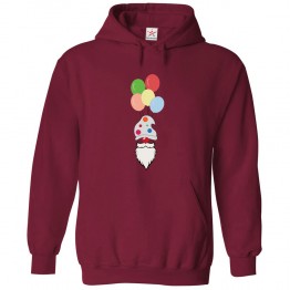 Santa Clown Unisex Classic Kids and Adults Pullover Hoodie For Christmas				 									 									